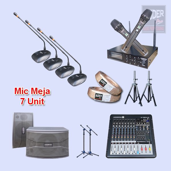MIC RAPAT KABEL PAKET M5 AUDERPRO AP-917